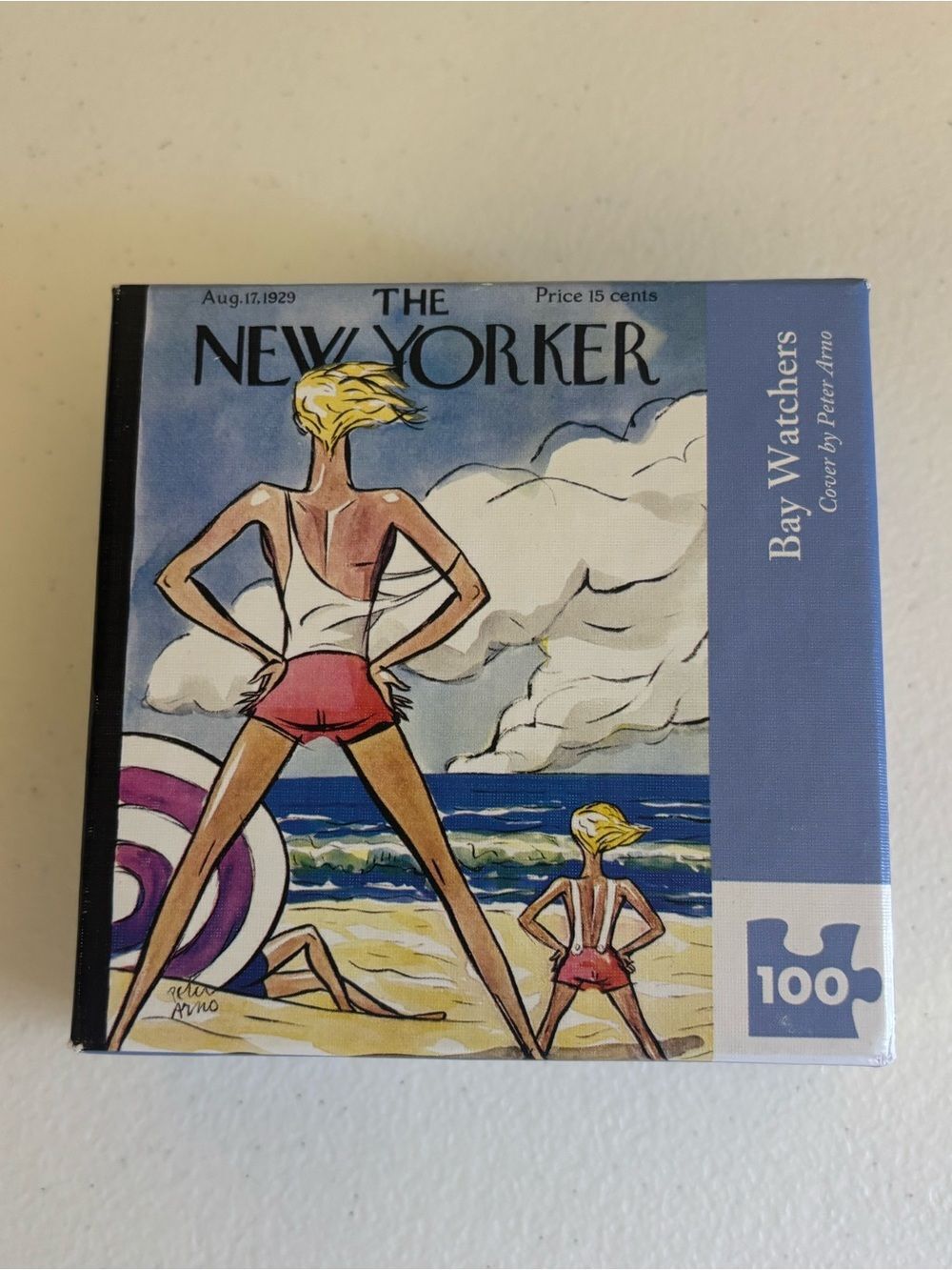 The New Yorker Mini Puzzle 100 pc “bay watchers” sealed collectible gift beach